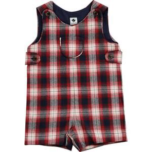 BUSY BEES Jack Classic Shortall, Red Plaid